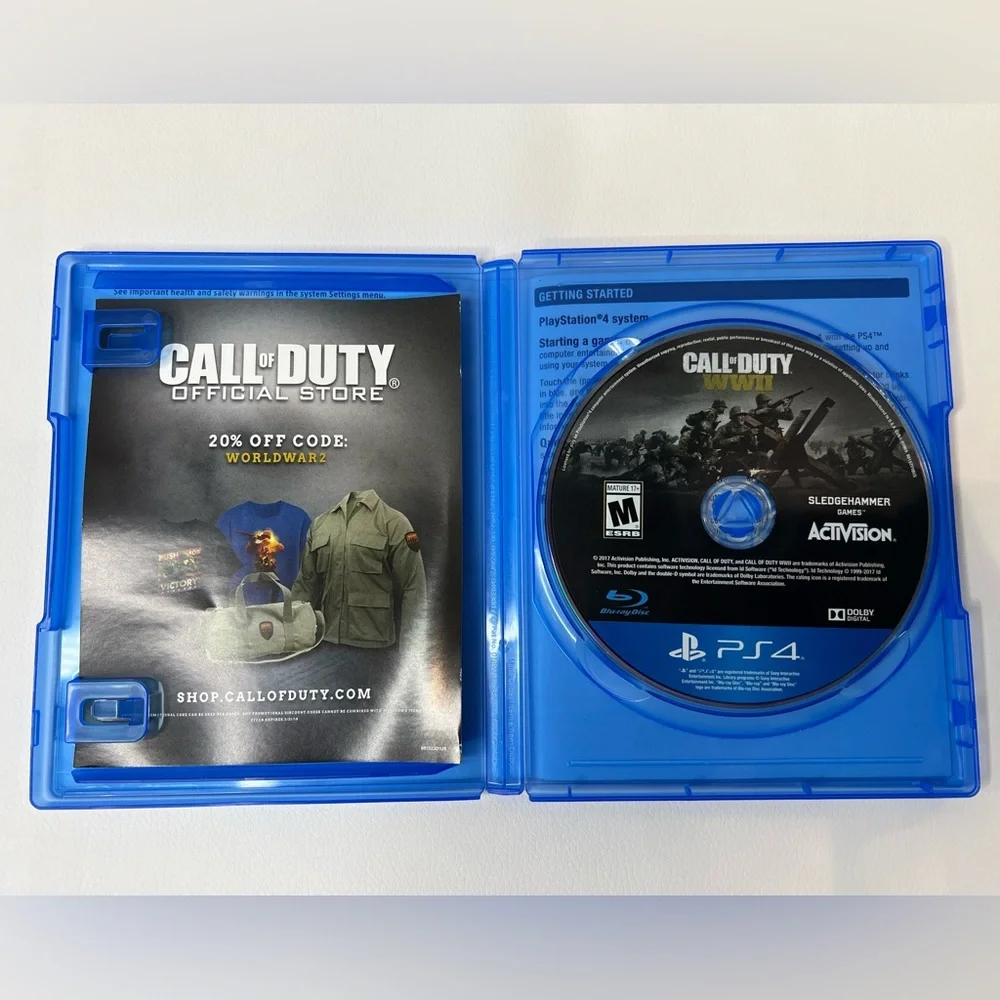 PS4 Game Bundle - Uncharted 4, Call of Duty: WWII, NHL 17